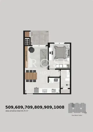 Apartamento com 1 dormitório, foto 4