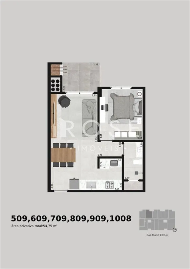 Apartamento com 1 dormitório, foto 4