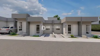 Fachada moderna de uma residência em Lajeado, Brasil.