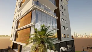 Fachada moderna de um edifício residencial em Lajeado.