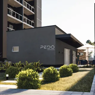 Fachada moderna de um imóvel residencial em Lajeado, Brasil, com área externa.