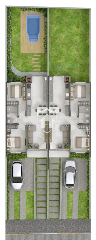 Casa geminada com 2 dormitórios, foto 3