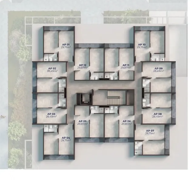Apartamento com 1 dormitório, foto 2