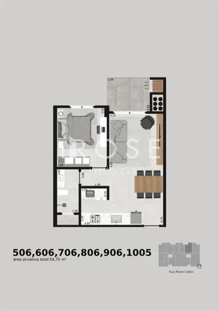 Apartamento com 1 dormitório, foto 3