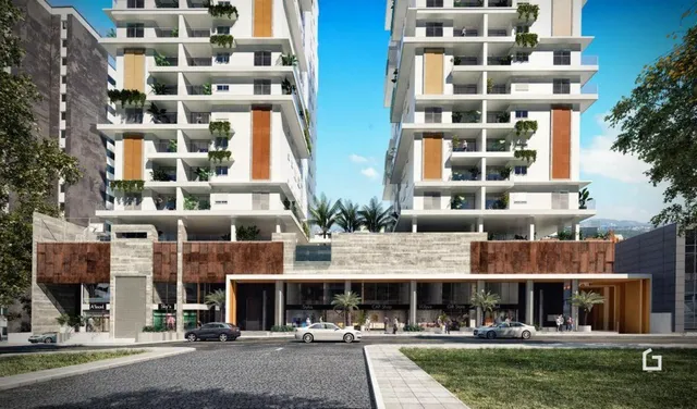 Fachada moderna de um edifício residencial em Lajeado, Brasil.
