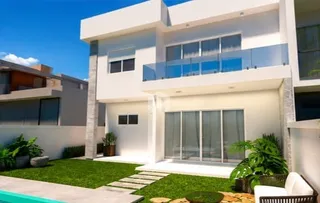 Fachada moderna de uma residência em Lajeado, Brasil.