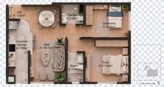 Apartamento com 2 dormitórios, foto 2