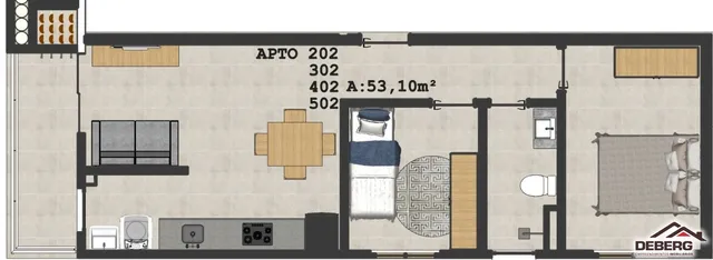 Apartamento com 2 dormitórios, foto 4