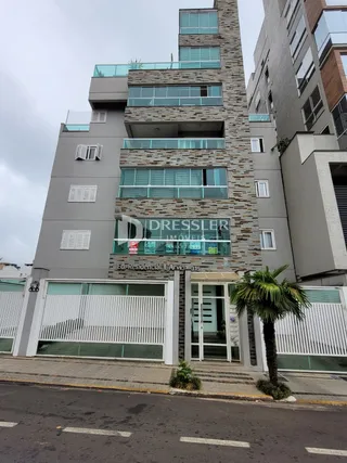 Fachada de um edifício residencial em Lajeado, Brasil.