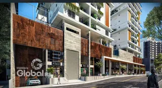 Fachada moderna de um edifício residencial em Lajeado, Brasil.