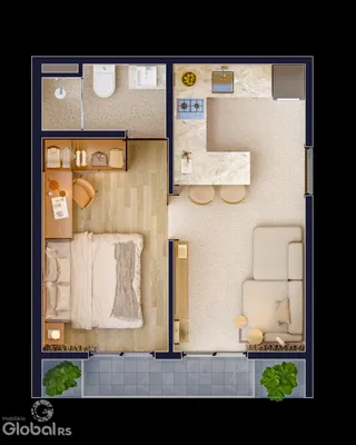 Apartamento com 1 dormitório, foto 21