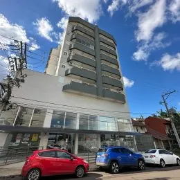 Fachada de um prédio residencial em Lajeado, Brasil.