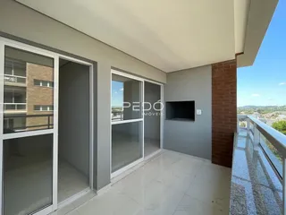 Vista da varanda de um apartamento em Lajeado, Brasil.