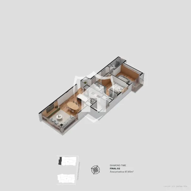 Apartamento com 2 dormitórios, foto 3