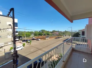 Vista da fachada de uma propriedade na rua em Lajeado, Brasil.