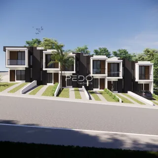 Fachada moderna de um imóvel residencial em Lajeado, Brasil.