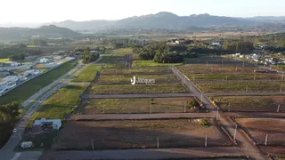 Vista aérea de terras rurais no interior de Lajeado, Brasil.