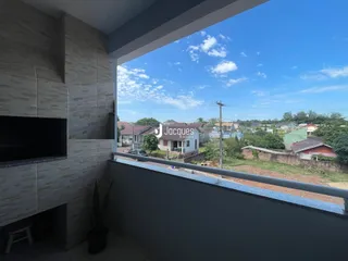 Vista da área externa de uma residência em Lajeado, Brasil.