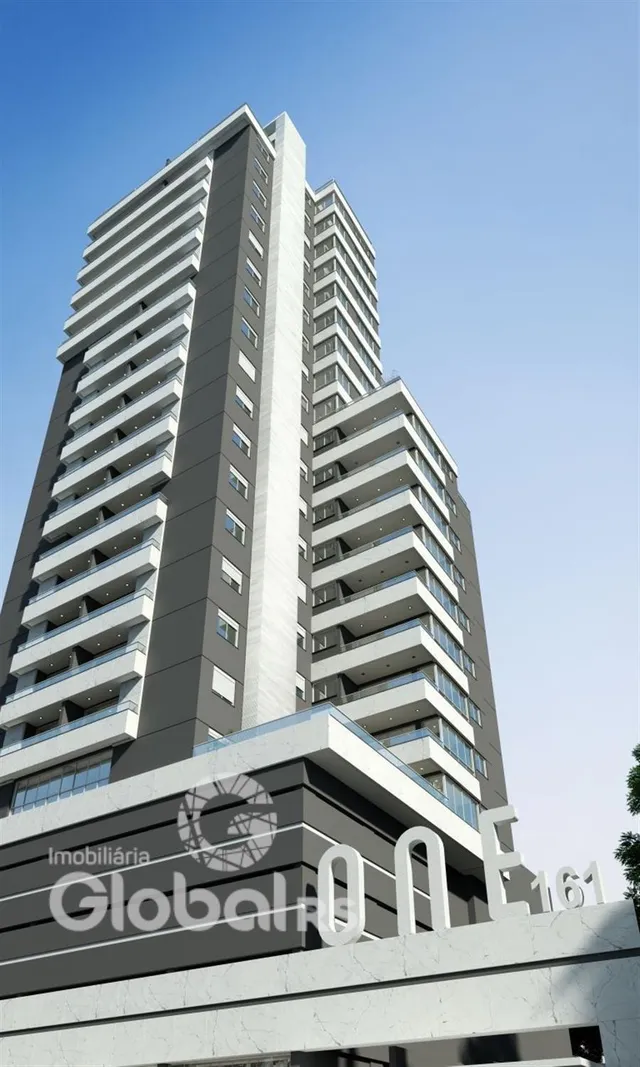Fachada de um edifício residencial moderno em Lajeado.