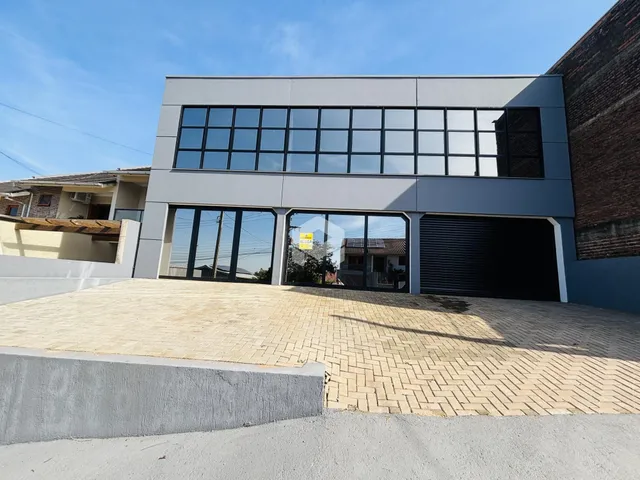 Fachada moderna de um imóvel em Lajeado, Brasil.