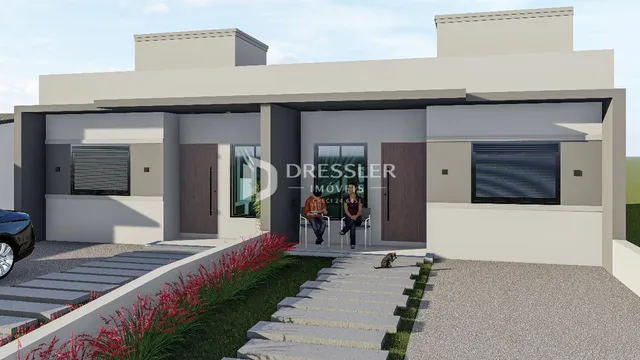 Casa geminada com 2 dormitórios