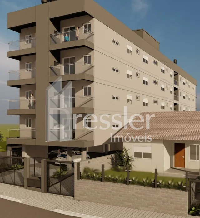 Fachada de um prédio residencial em Lajeado, Brasil.