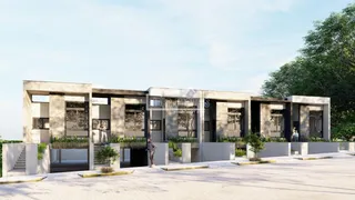 Fachada de uma residência moderna em Lajeado, Brasil.