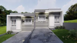 Fachada moderna de uma casa em Lajeado, Brasil.