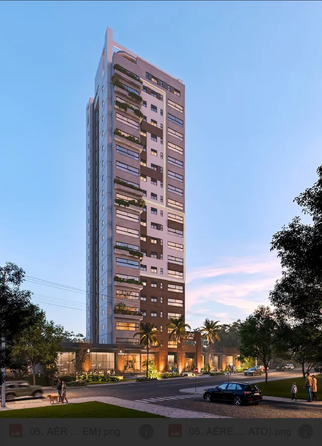 Fachada de um prédio residencial alto em Lajeado, Brasil.