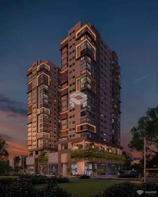 Fachada de um edifício residencial em Lajeado, Brasil.