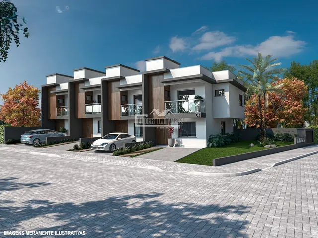 Fachada moderna de um imóvel residencial em Lajeado, Brasil.