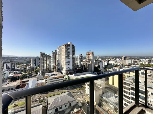 Vista panorâmica da paisagem urbana de Lajeado, Brasil, vista de um terraço.