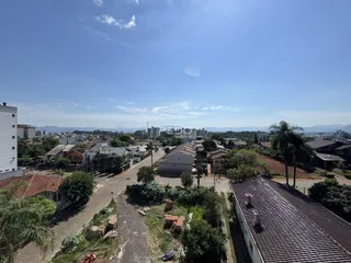 Vista aérea de uma área residencial em Lajeado, Brasil.