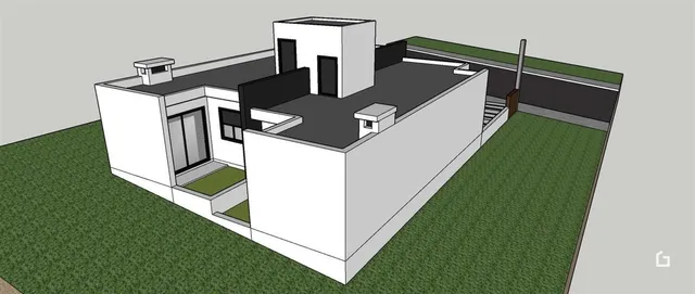 Desenho arquitetônico de uma casa em Lajeado, Brasil.