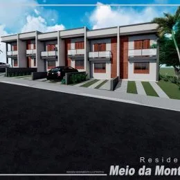 Fachada de um edifício residencial moderno em Lajeado, Brasil.