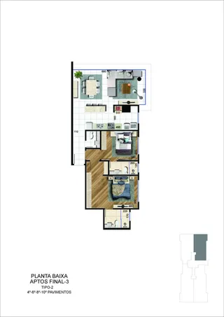 Apartamento com 1 dormitório, foto 15