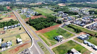 Vista aérea de uma área residencial em Lajeado, Brasil.