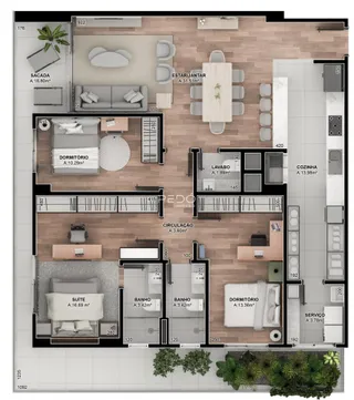 Apartamento com 3 dormitórios, foto 27