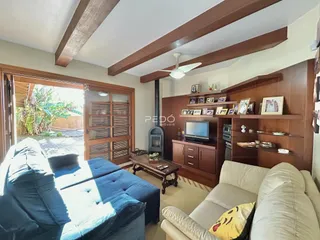 A sala de estar de uma residência em Lajeado, Brasil.