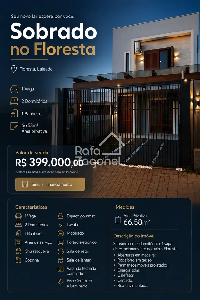 Sobrado com 2 dormitórios