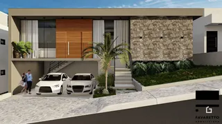 Vista externa de uma residência moderna em Lajeado, Brasil.