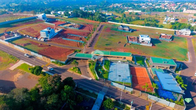 Vista aérea de um terreno aberto em Lajeado, Brasil.