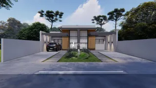 Fachada moderna de uma residência em Lajeado, Brasil.