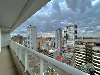 Vista da varanda de um edifício residencial em Lajeado, Brasil.