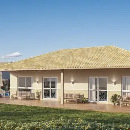 Fachada de uma casa residencial em Lajeado, Brasil.