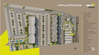 Planta de implantação de um empreendimento residencial em Lajeado, Brasil.