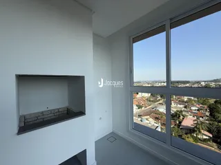 Vista da janela de um imóvel em Lajeado, Brasil.