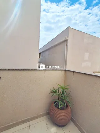 Vista externa de um balcão de um imóvel em Lajeado, Brasil.
