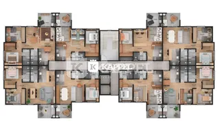 Este é o layout de planta de um imóvel residencial em Lajeado, Brasil.