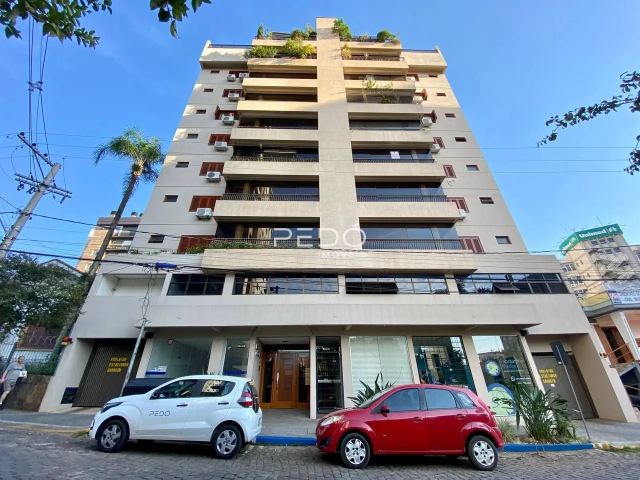 Fachada de um prédio residencial em Lajeado, Brasil.